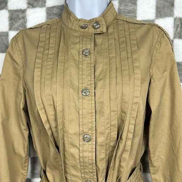 Converse One Star Dress Button down long sleeve size S kakhi tan - Picture 7 of 9